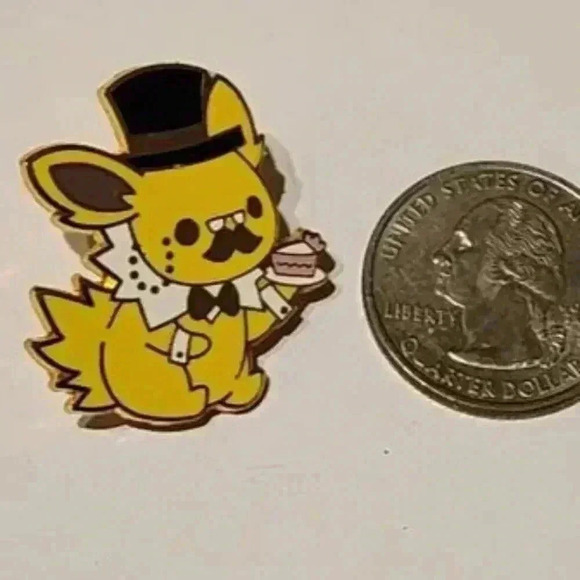 Gentleman Jolteon Enamel Pin – Stylish Electric-Type Pokémon Collectible! - Picture 3 of 3
